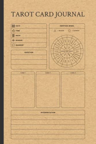 Tarot Card Journal: Daily tarot card Reading journal for beginners, Tarot Lovers, tarot tracker and Women