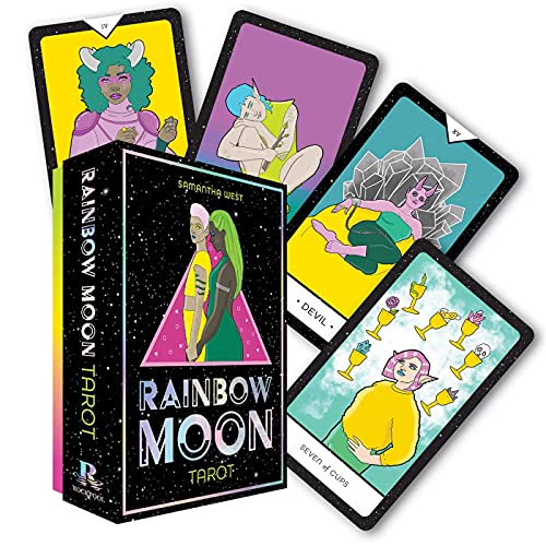 Rainbow Moon Tarot: 78 card deck and 144 page book