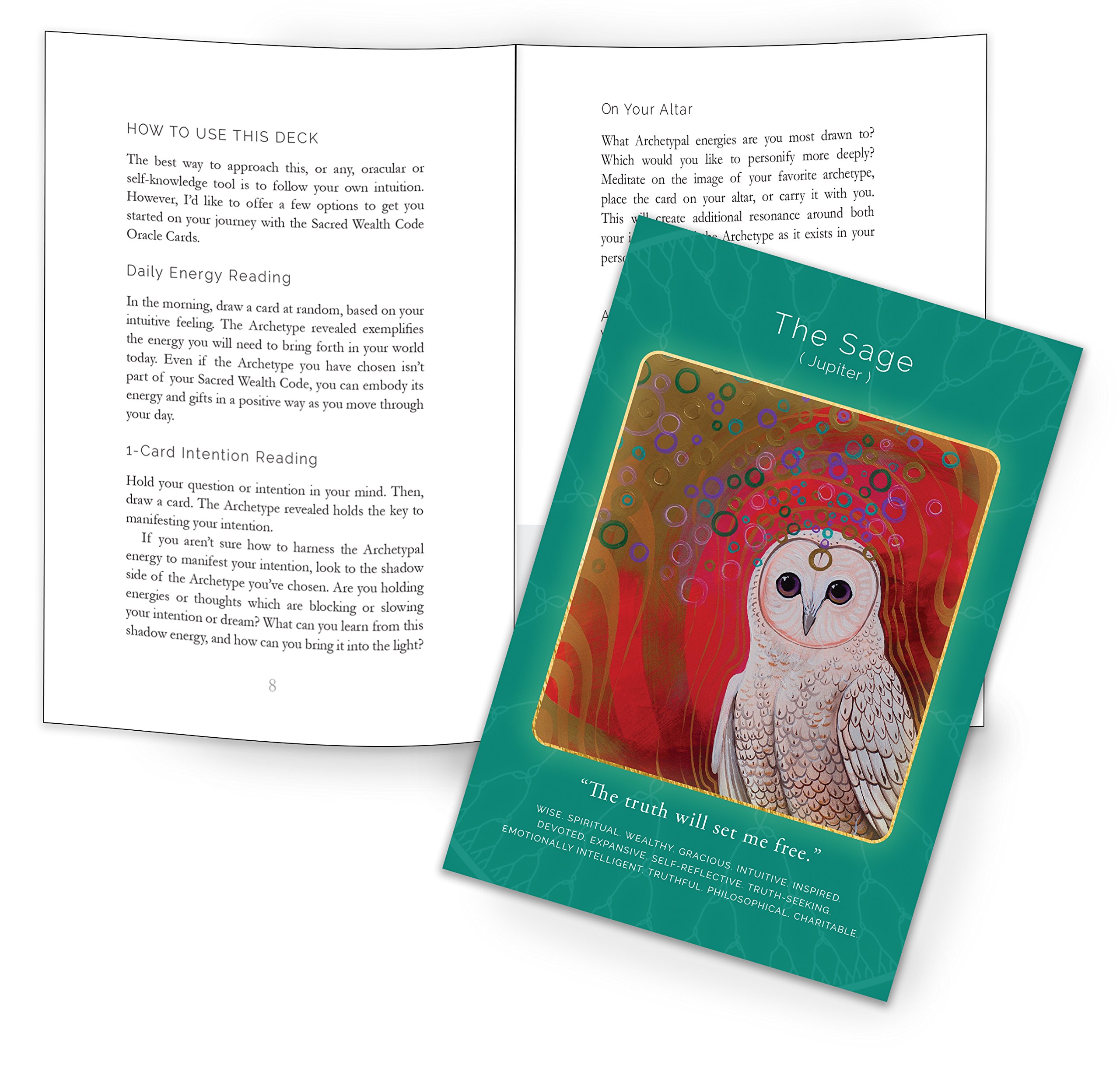 Your Sacred Wealth Code Oracle Cards: A Daily Practice to Unlock Your Soul Blueprint for Purpose & Prosperity (A 23 Card Deck & Guidebook)