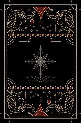 Tarot journal: A daily reading tracker and notebook: Track your 3 card draw, question, interpretation, notes: Vintage antique style black cover design