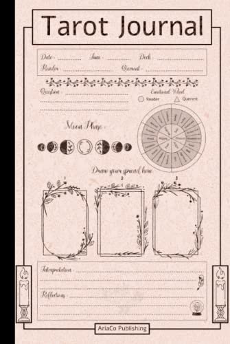 Tarot Journal: Tarot Tracker and Notebook for Writing & Reading Cards from Deck | Ideal Gift for Modern Witch | Tarot Planner